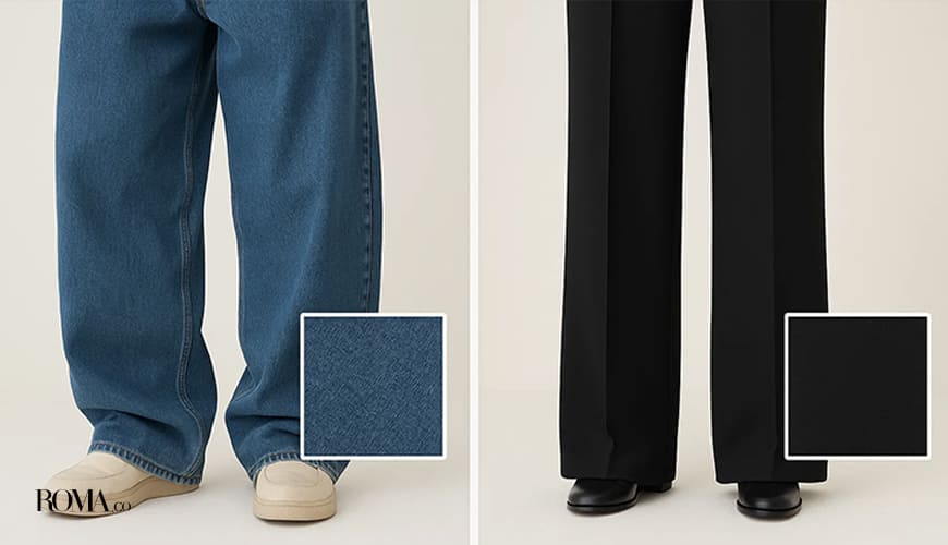 تفاوت شلوار واید و بگ