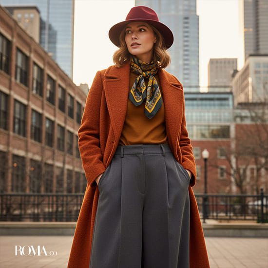 رنگ های پاییزی برای لباس