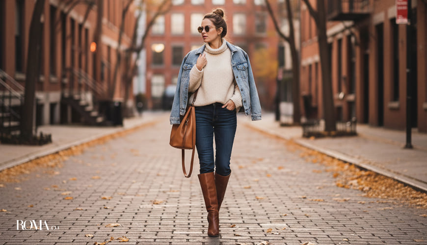 با لباس بافت چه شلواری بپوشیم