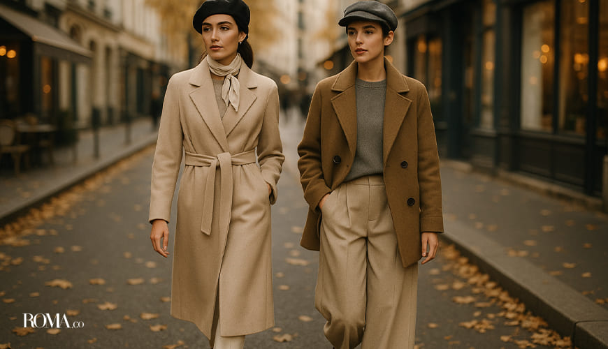 استایل با پالتو