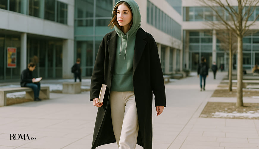 استایل با پالتو