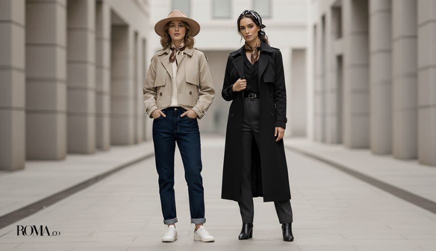 ترنچ کت با چه شلواری ست میشه