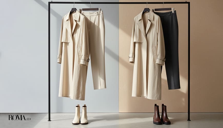 ترنچ کت با چه شلواری ست میشه