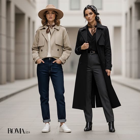 ترنچ کت با چه شلواری ست میشه