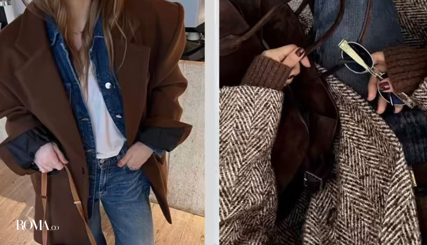 مکمل رنگ قهوه ای