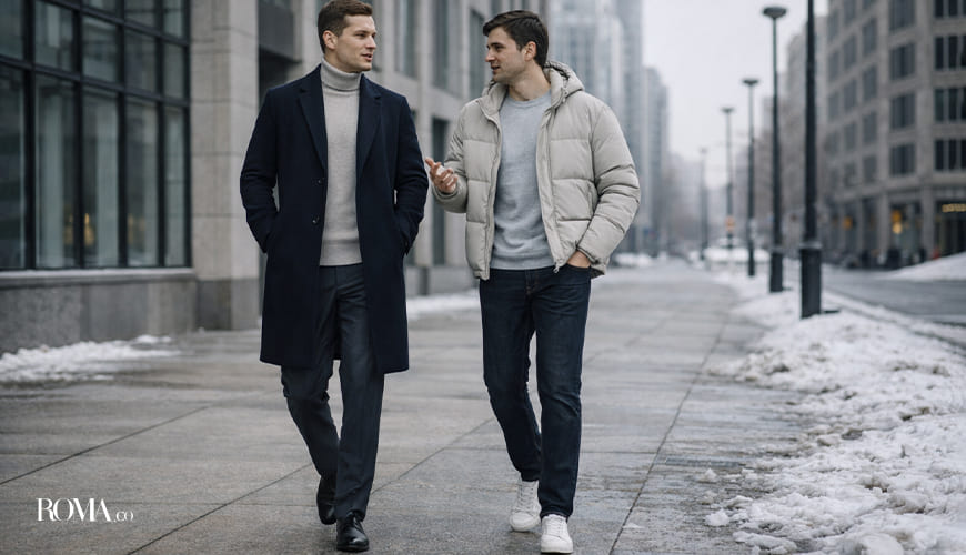 تیپ زمستانی مردانه