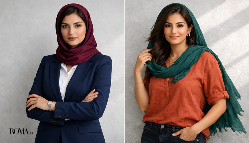 رنگ لباس برای پوست گندمی