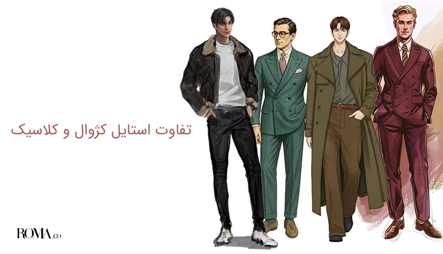 تفاوت استایل کلاسیک و کژوال