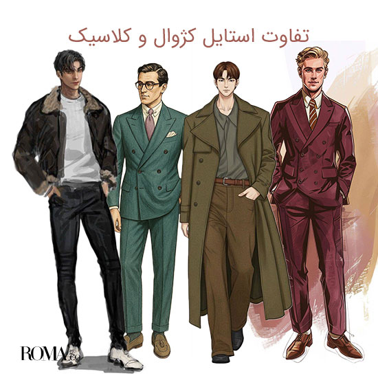 تفاوت استایل کلاسیک و کژوال