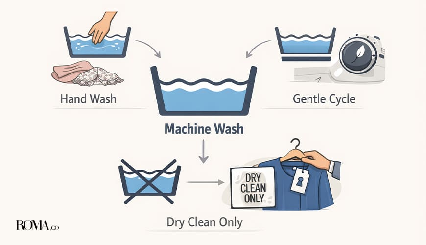 علائم شستشو روی لباس