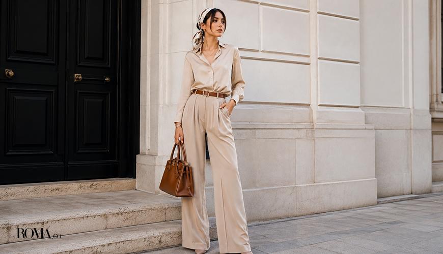نحوه ست کردن شلوار پارچه ای