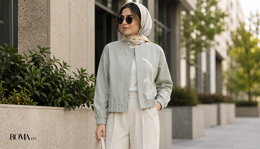 استایل با کت زنانه