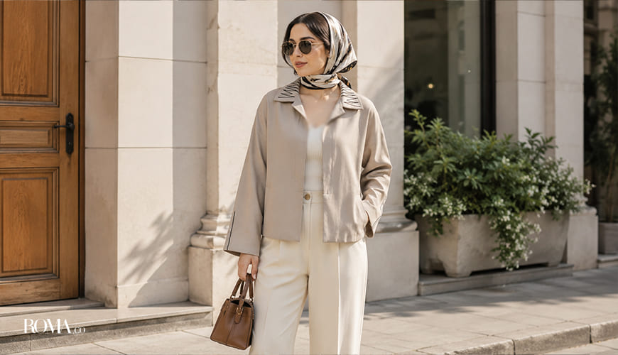 استایل با کت زنانه