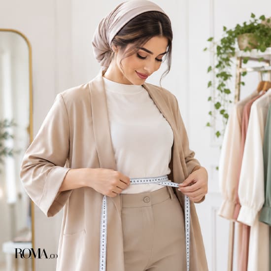 اندازه گیری سایز لباس زنانه