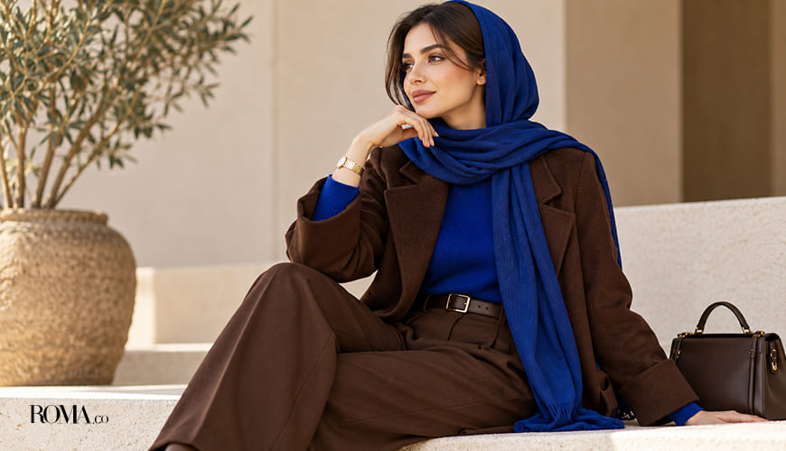 استایل با آبی کبالت