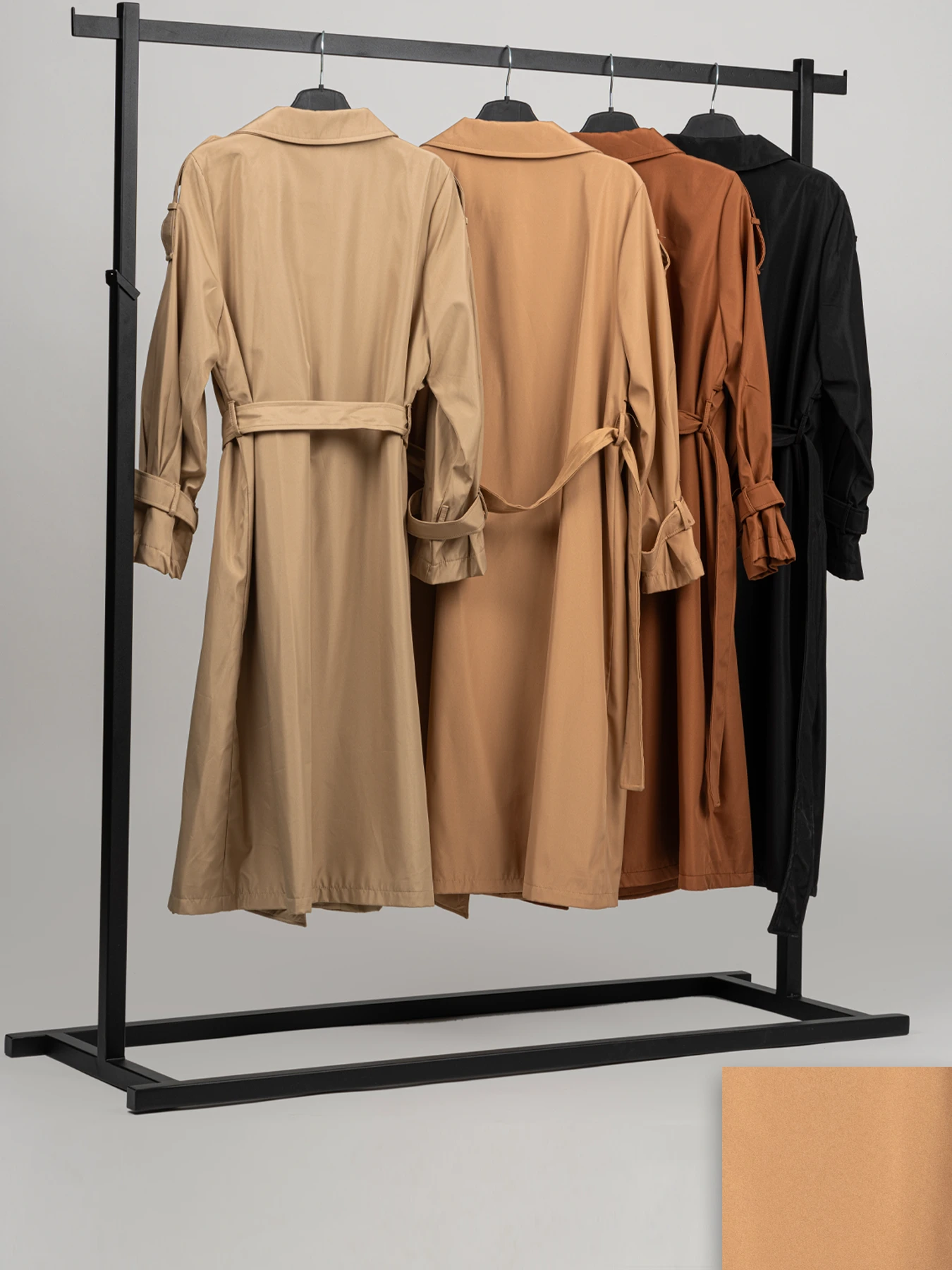 بارانی زنانه شکلاتی ساده روما