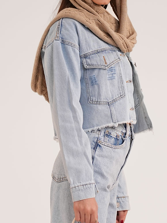 کت کرپ جین کوتاه-2205