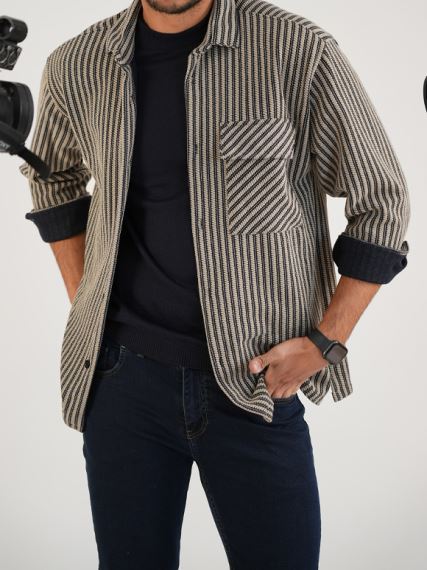 شکت مردانه خط دار روما