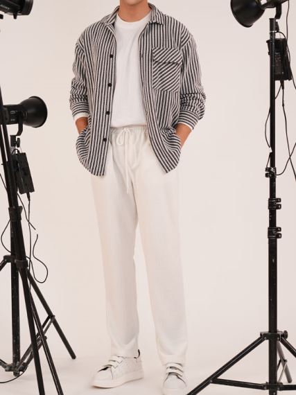 شلوار مردانه سفید روما