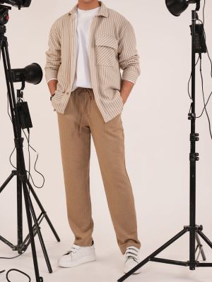 شلوار مردانه کرم روما