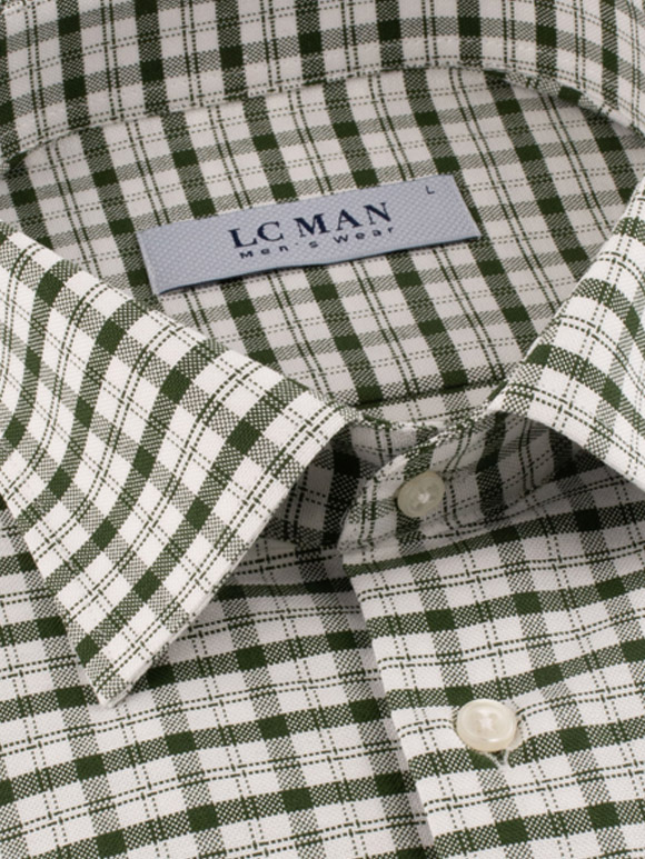 پیراهن مردانه چهارخانه آستین بلند ال سی من 094