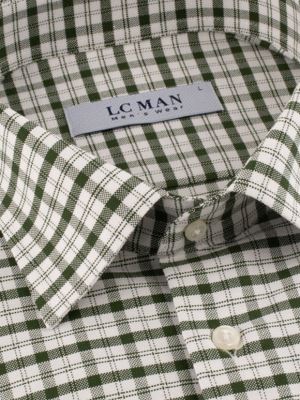 پیراهن مردانه چهارخانه آستین بلند ال سی من 094