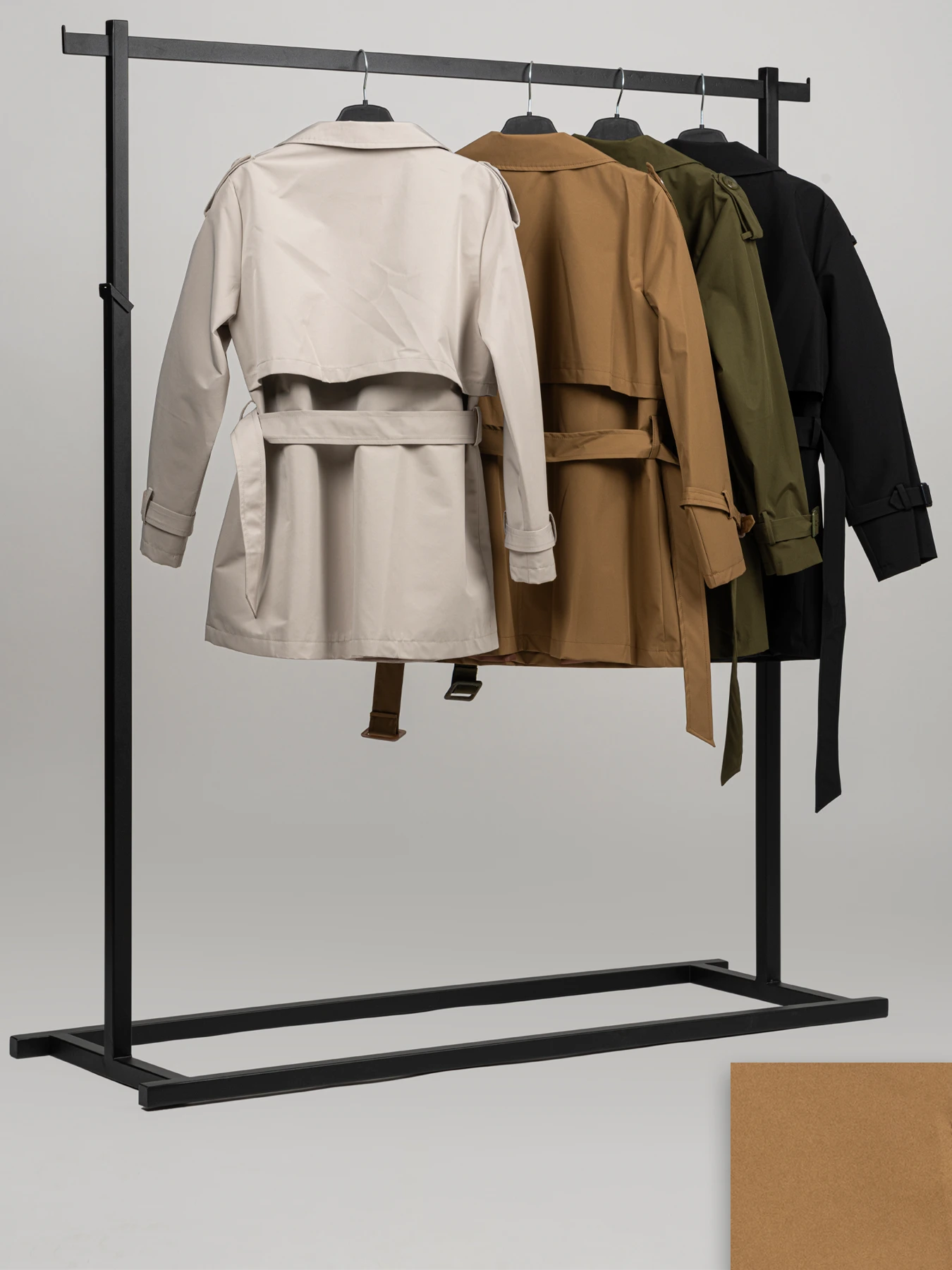 بارانی زنانه کوتاه یقه انگلیسی روما 7