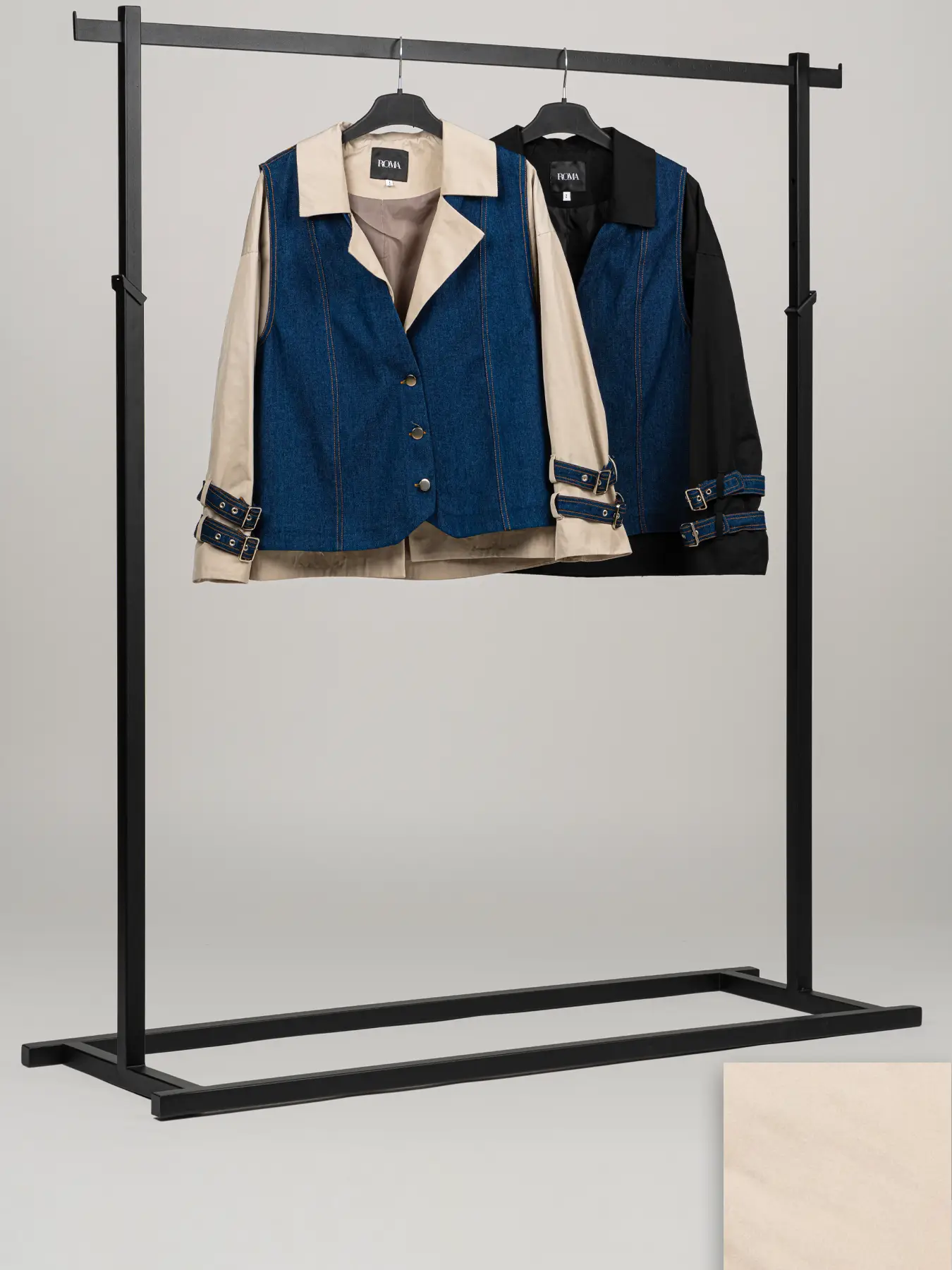 بارانی زنانه کوتاه یقه انگلیسی ژیله دار 2