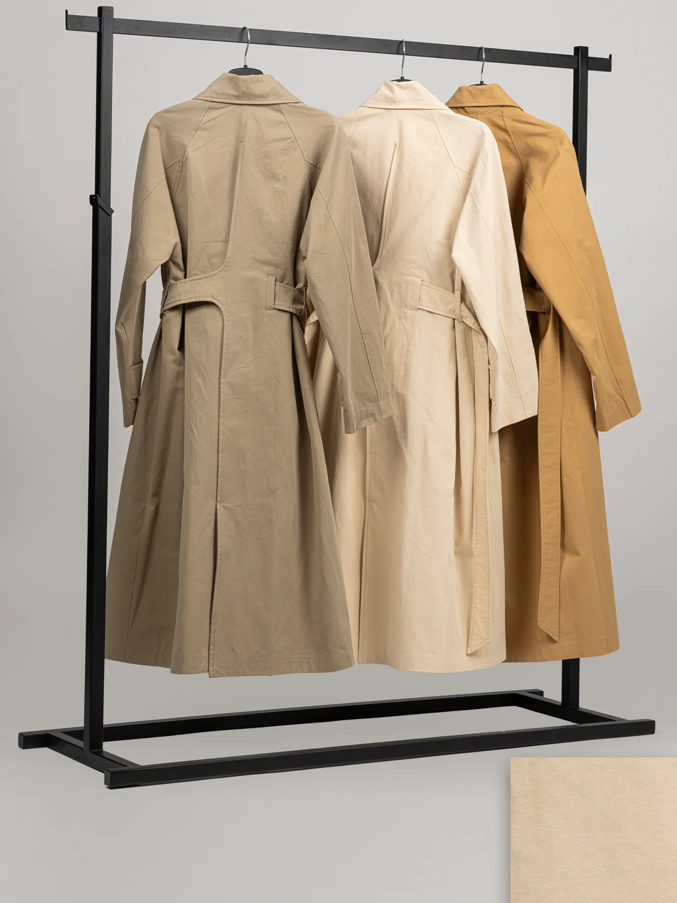 بارانی زنانه بلند شش دکمه کرم