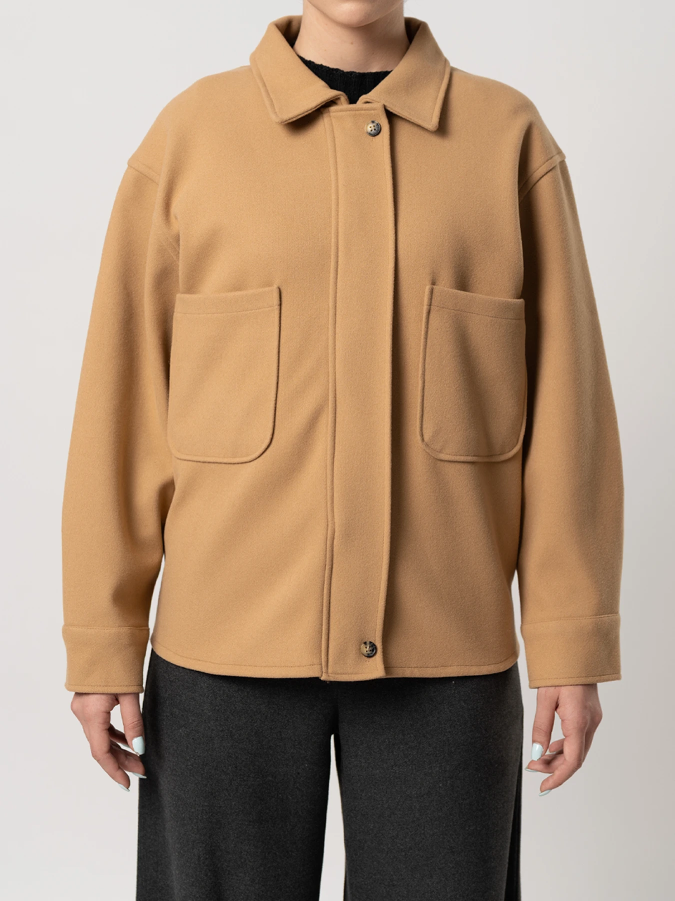 کاپشن زنانه کوتاه فوتر نسکافه ای 93