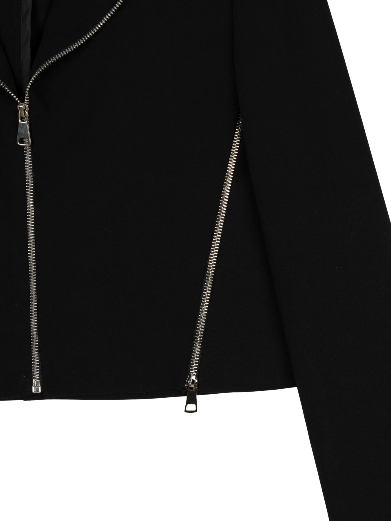 کت تک زنانه کوتاه مشکی یقه انگلیسی