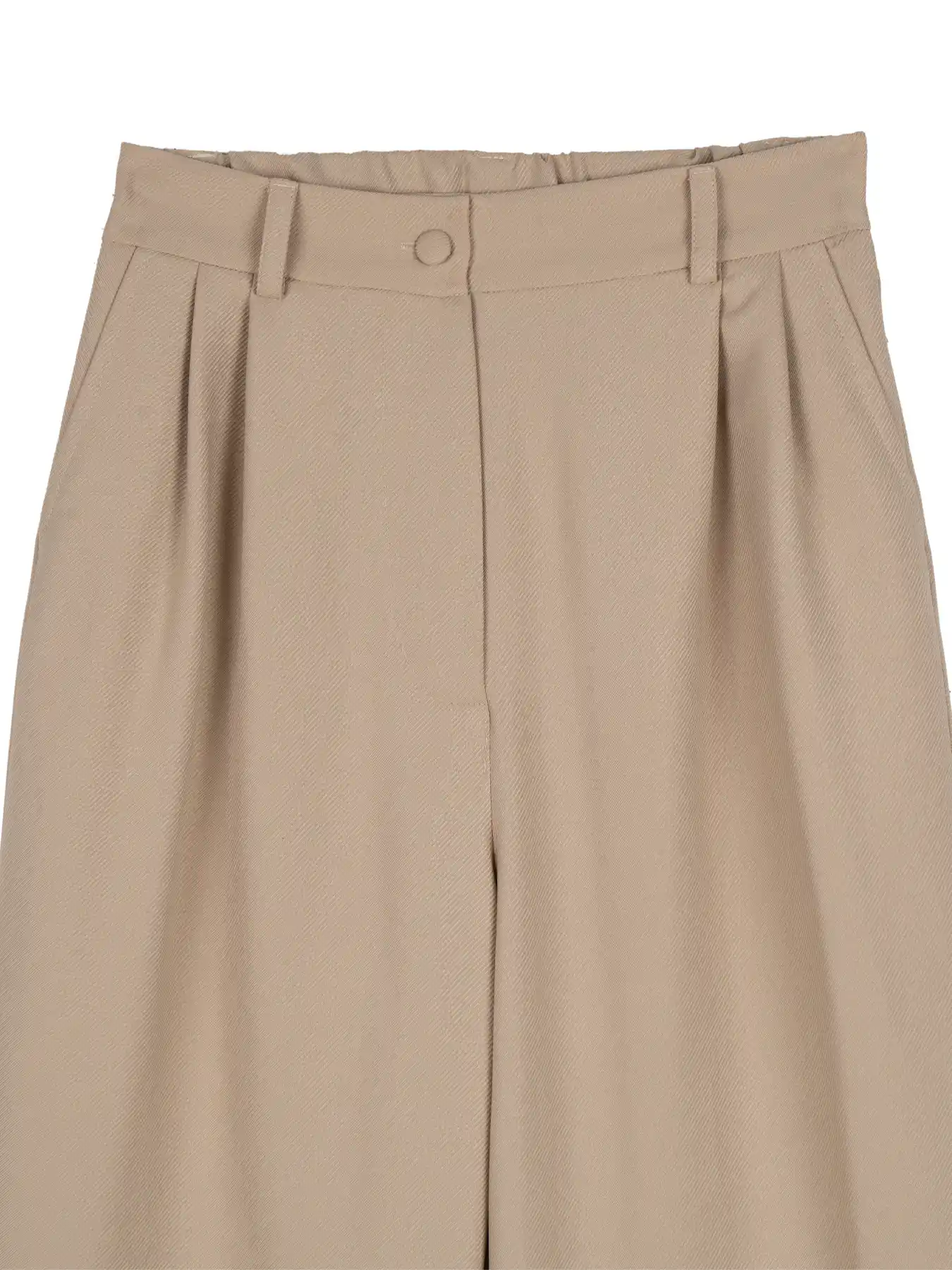 کت شلوار زنانه کرم یقه شکاری