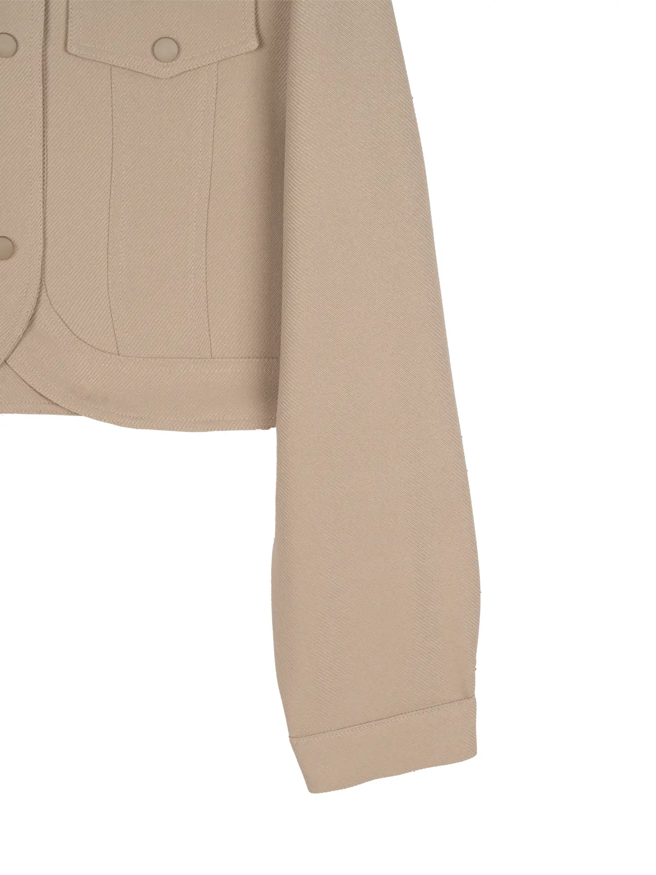 کت شلوار زنانه کرم یقه شکاری