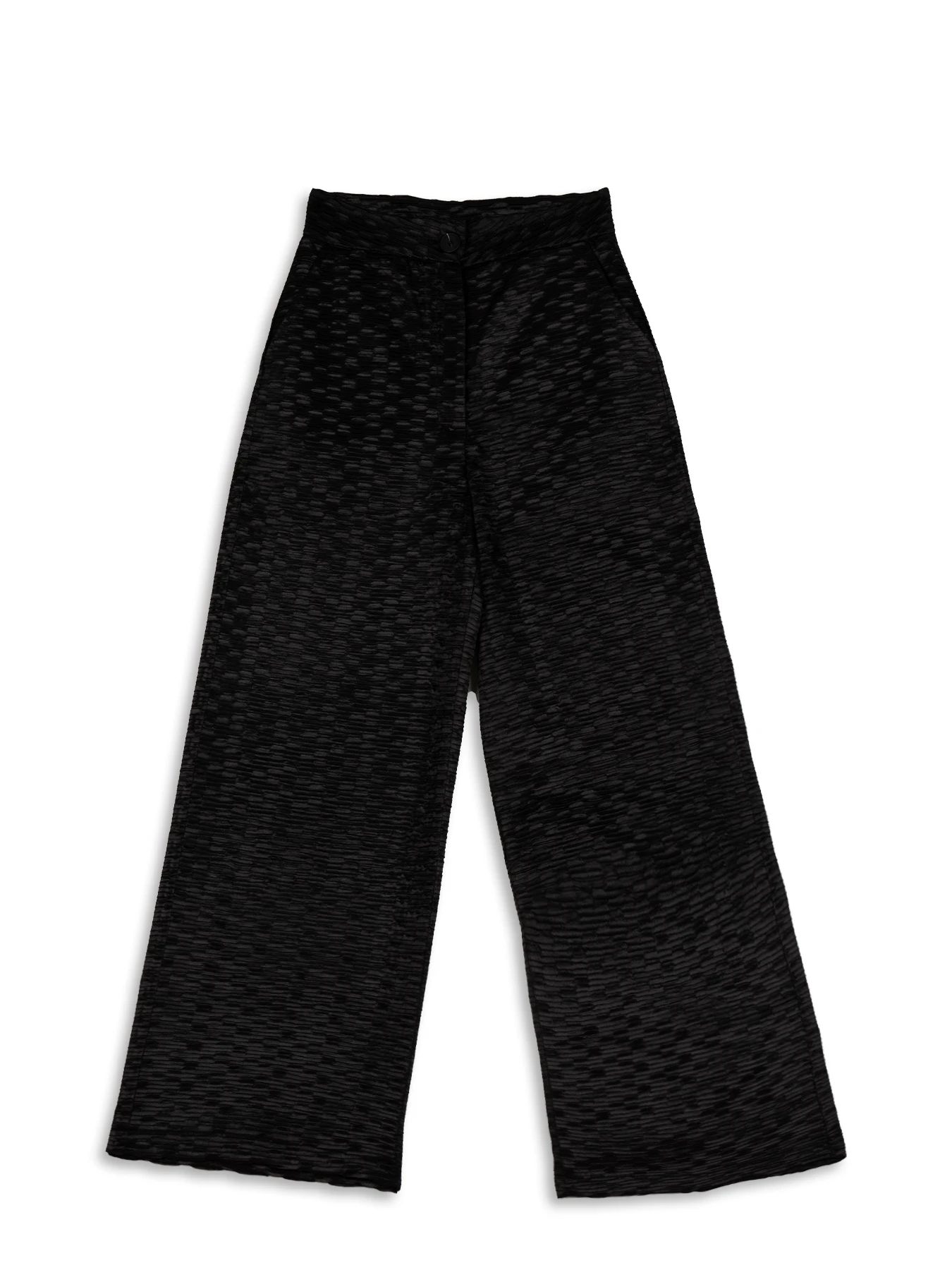 شلوار مشکی زنانه مدل بگ ساتن کریشه 39