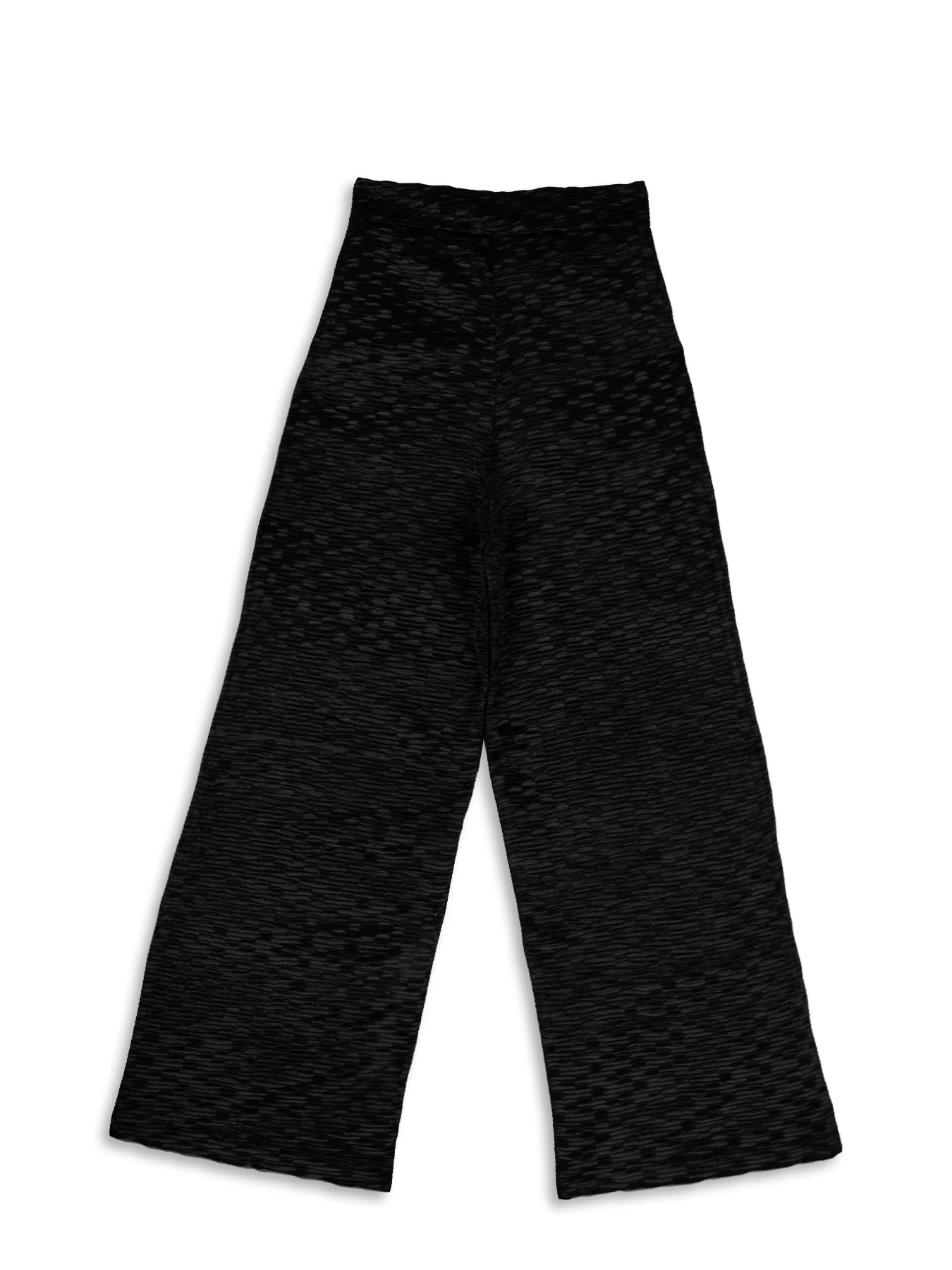 شلوار مشکی زنانه مدل بگ ساتن کریشه 39