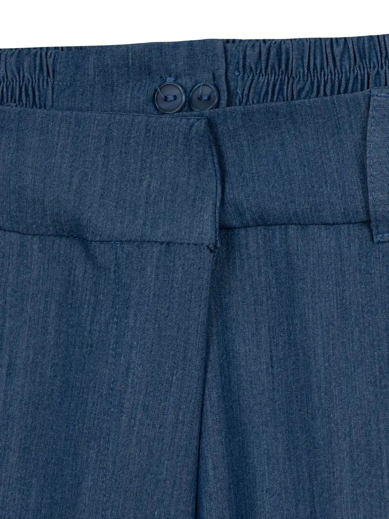 شلوار زنانه پارچه طرح جین آبی 63