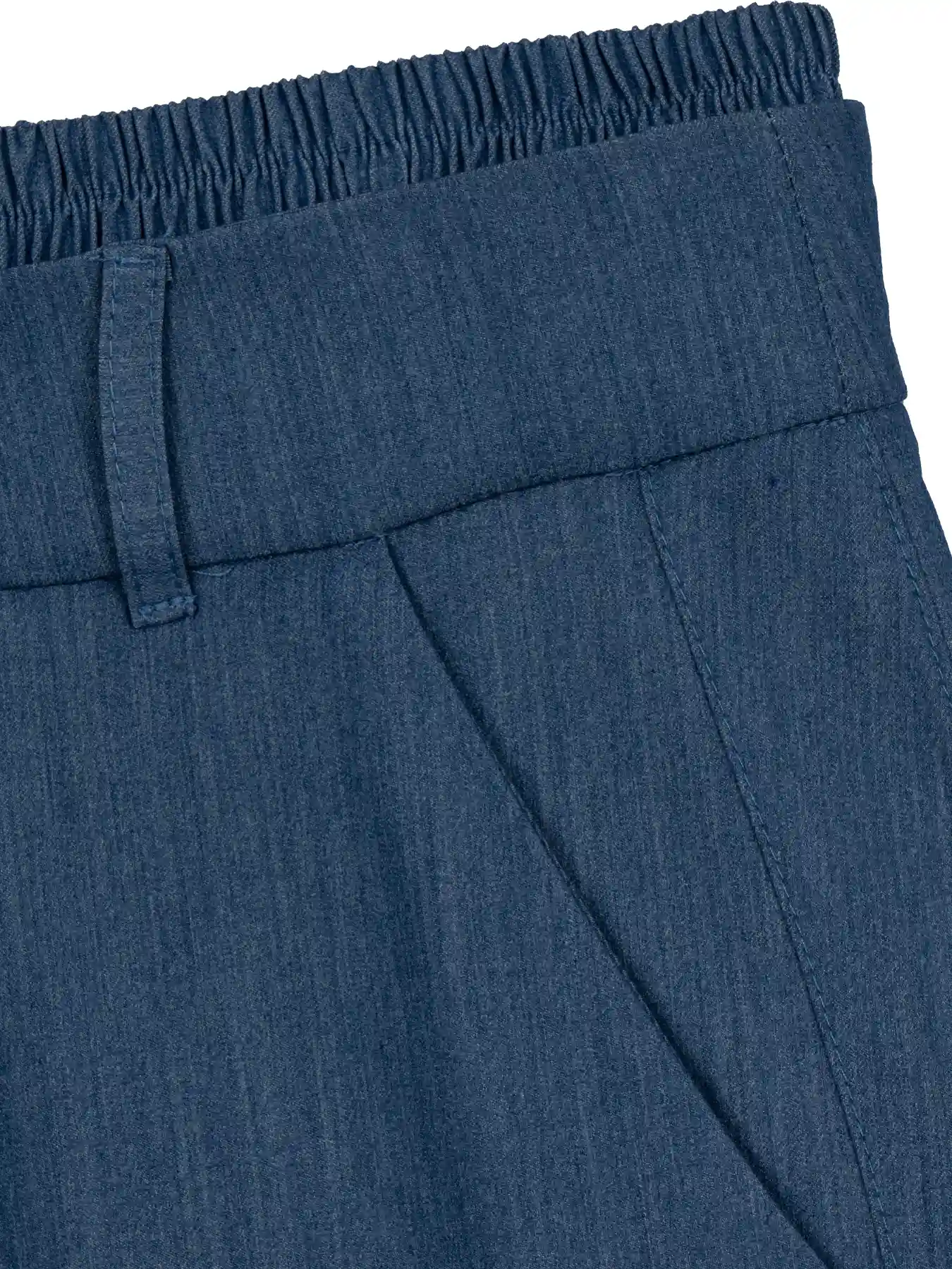 شلوار زنانه پارچه طرح جین آبی 63