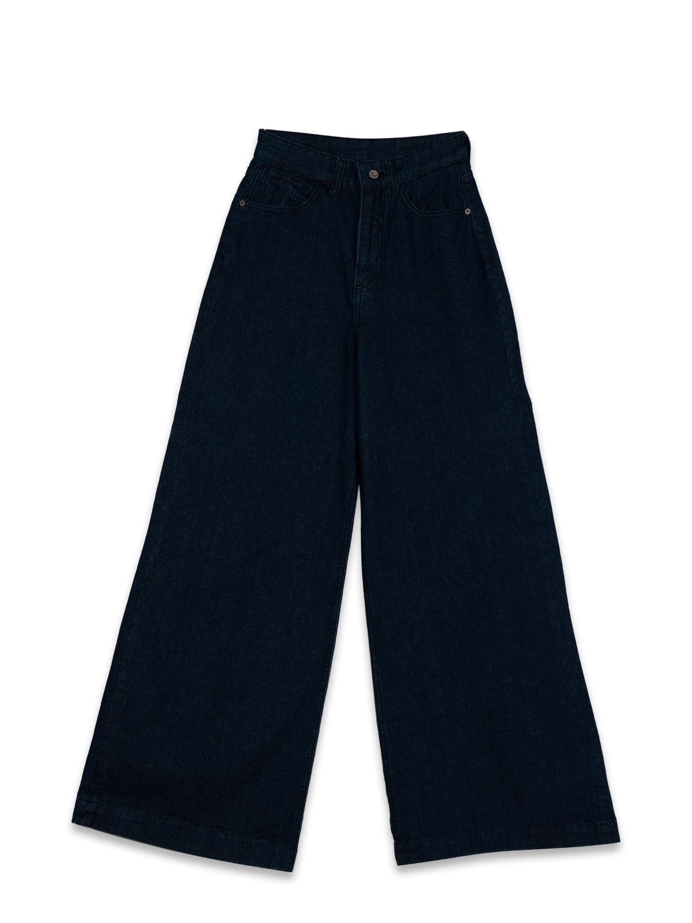 شلوار جین زنانه آبی تیره مدل بگ 47