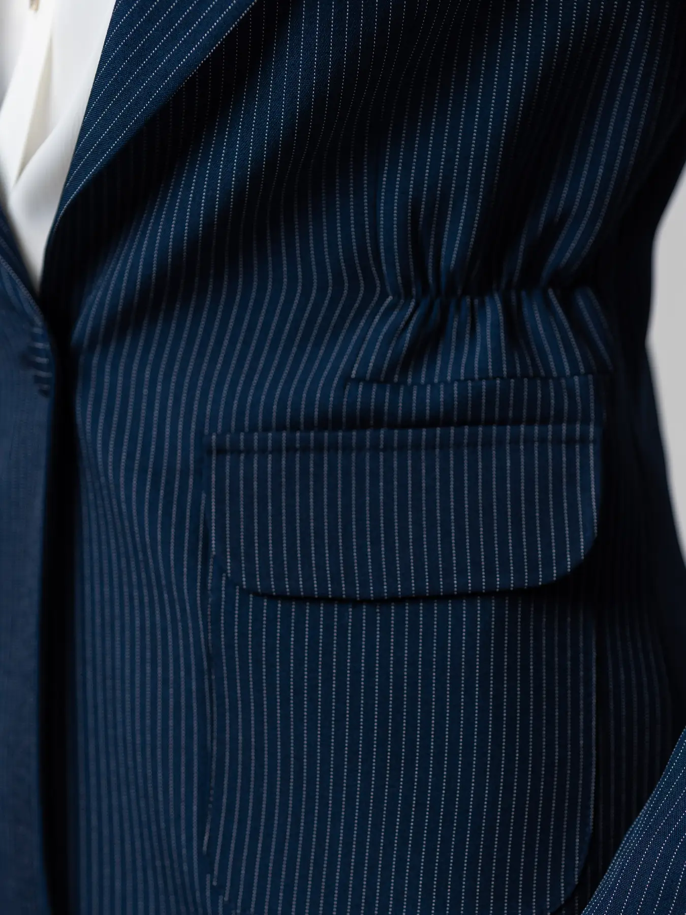 کت وشلوار سرمه ای راه راه زنانه دیپلمات 21