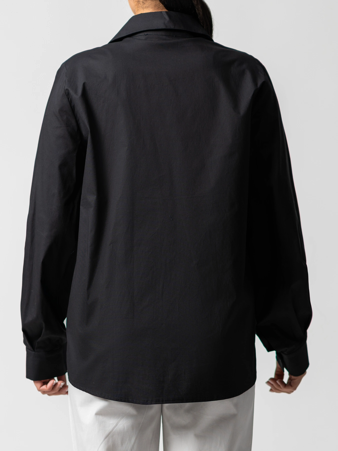 شومیز مشکی پوپلین ساده