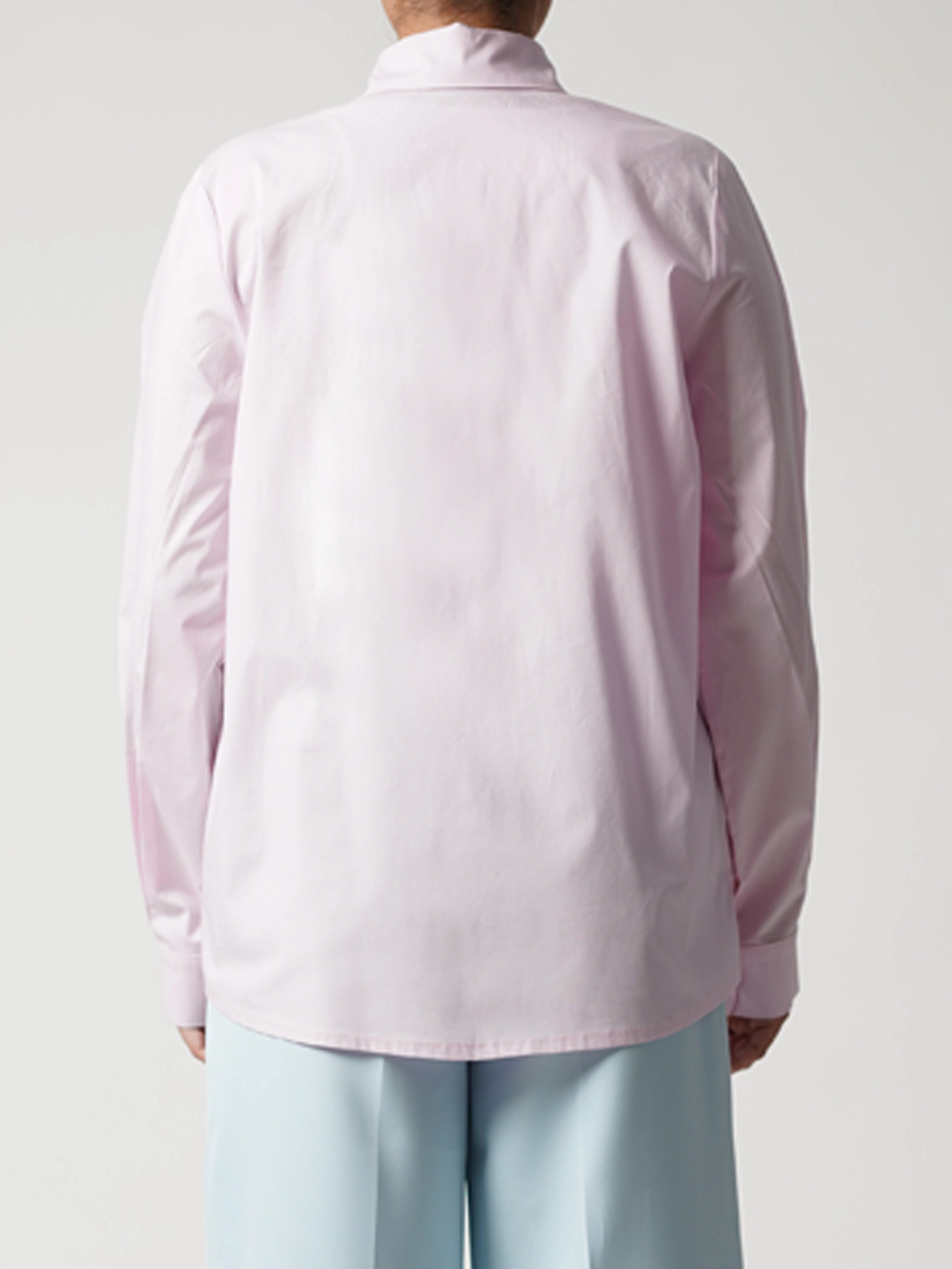 شومیز ساده دکمه مخفی صورتی