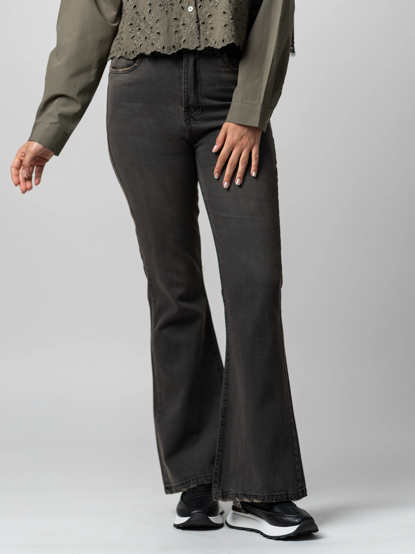 شلوار جین زنانه دمپا گشاد 