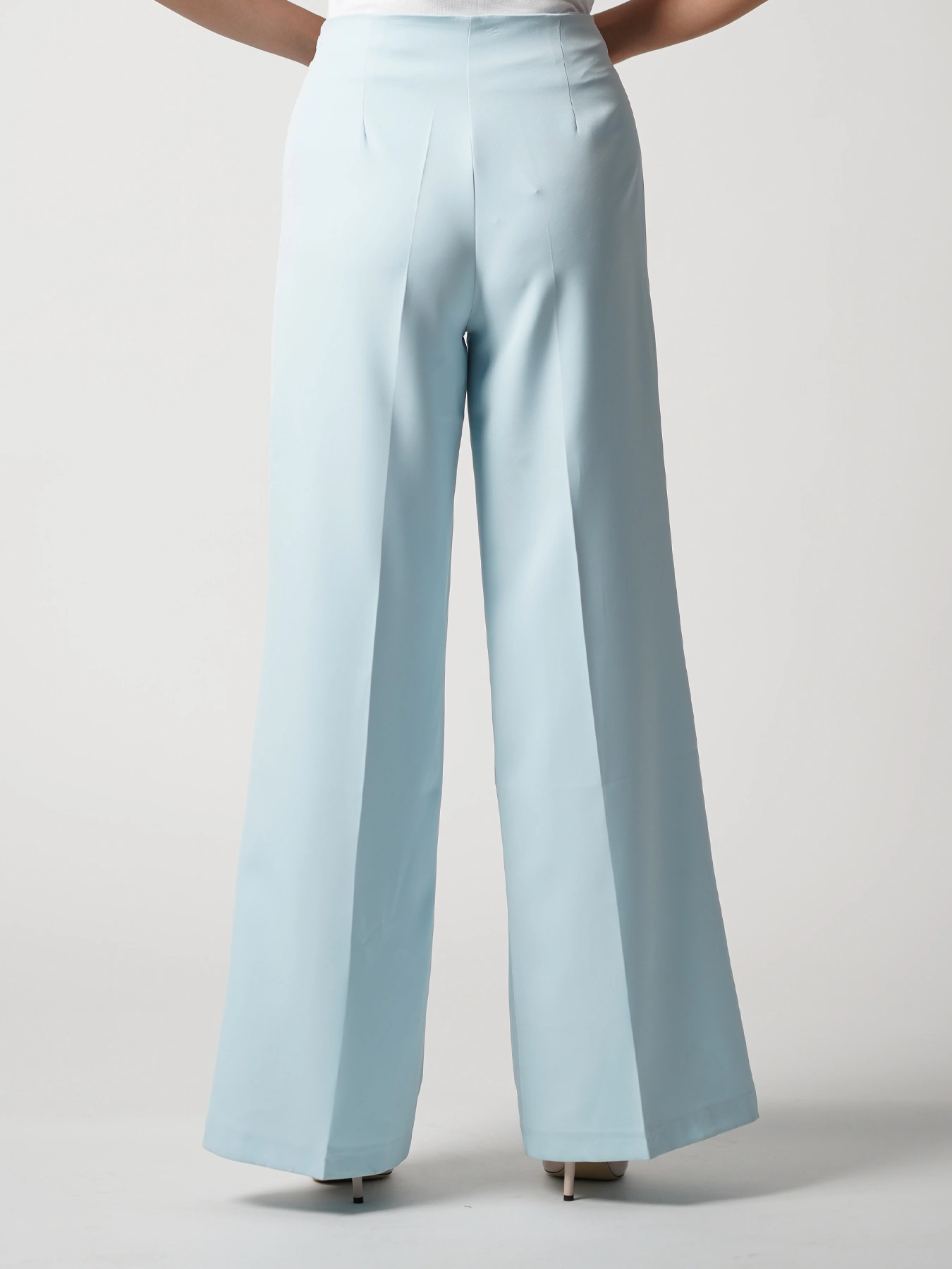 شلوار فیروزه ای پارچه ای مدل بگ 