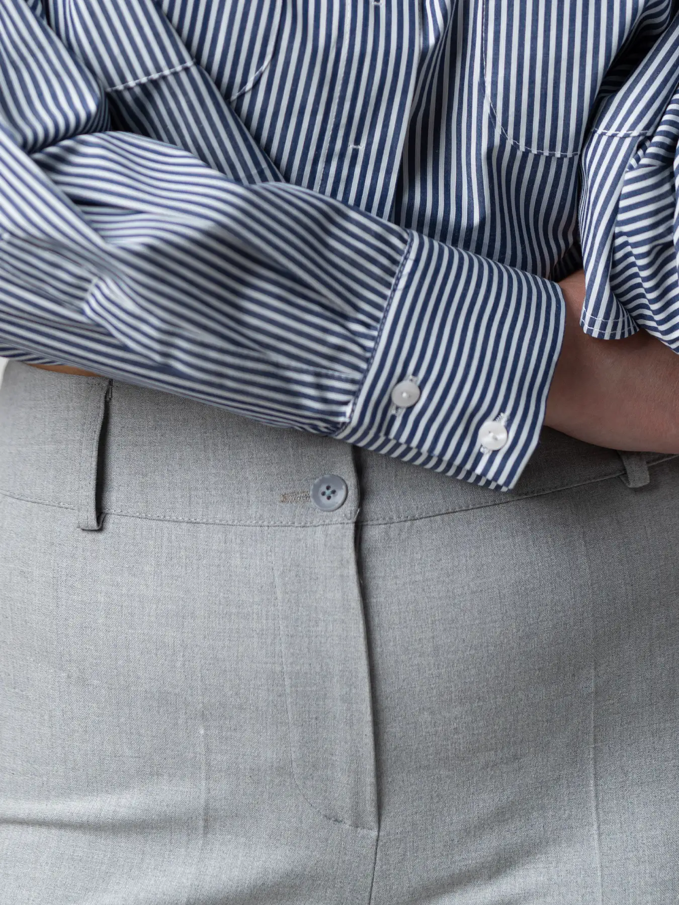 شلوار تک زنانه پارچه ای طوسی