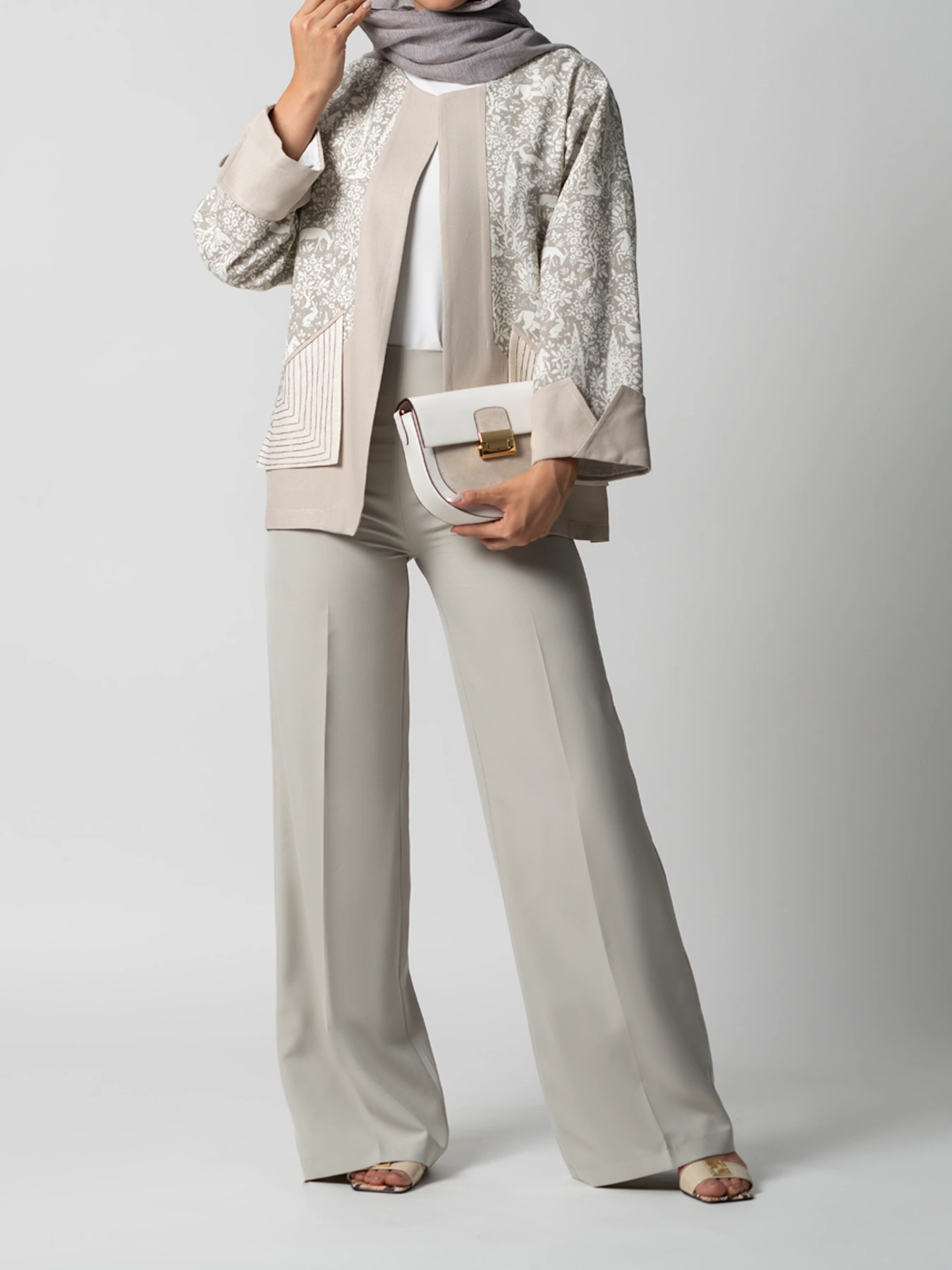 کت آستین برگردان جلو باز 52