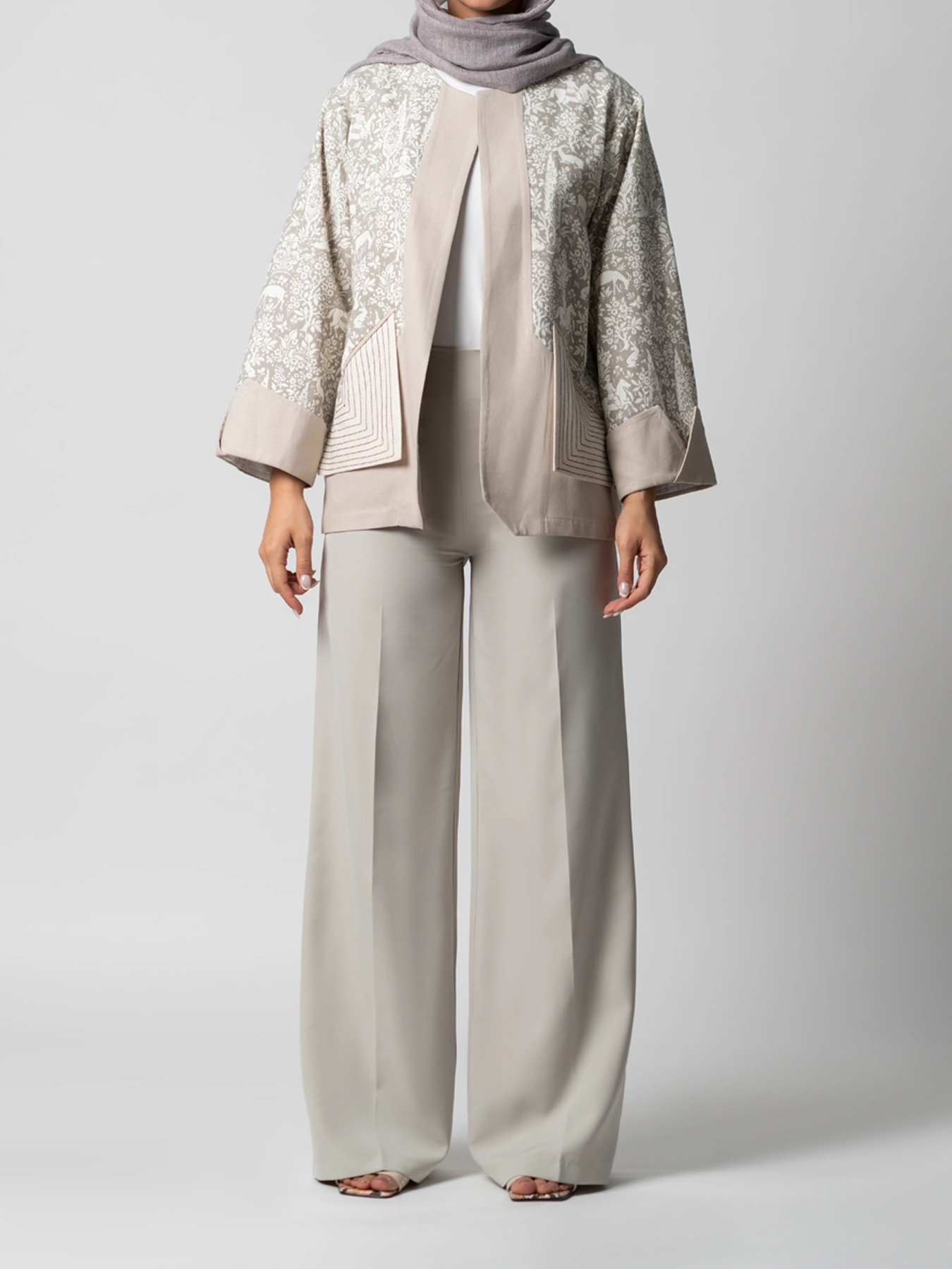 کت آستین برگردان جلو باز 52