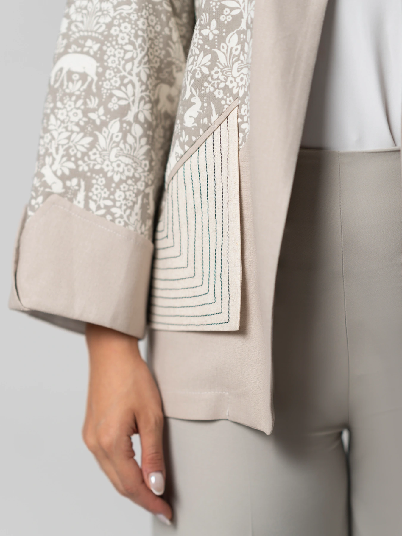 کت آستین برگردان جلو باز 52