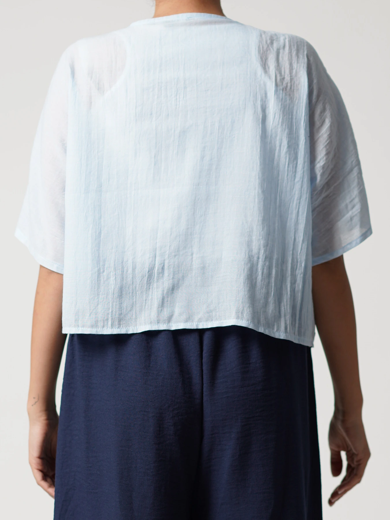 بلوز فیروزه ایی طرح کیمونو 