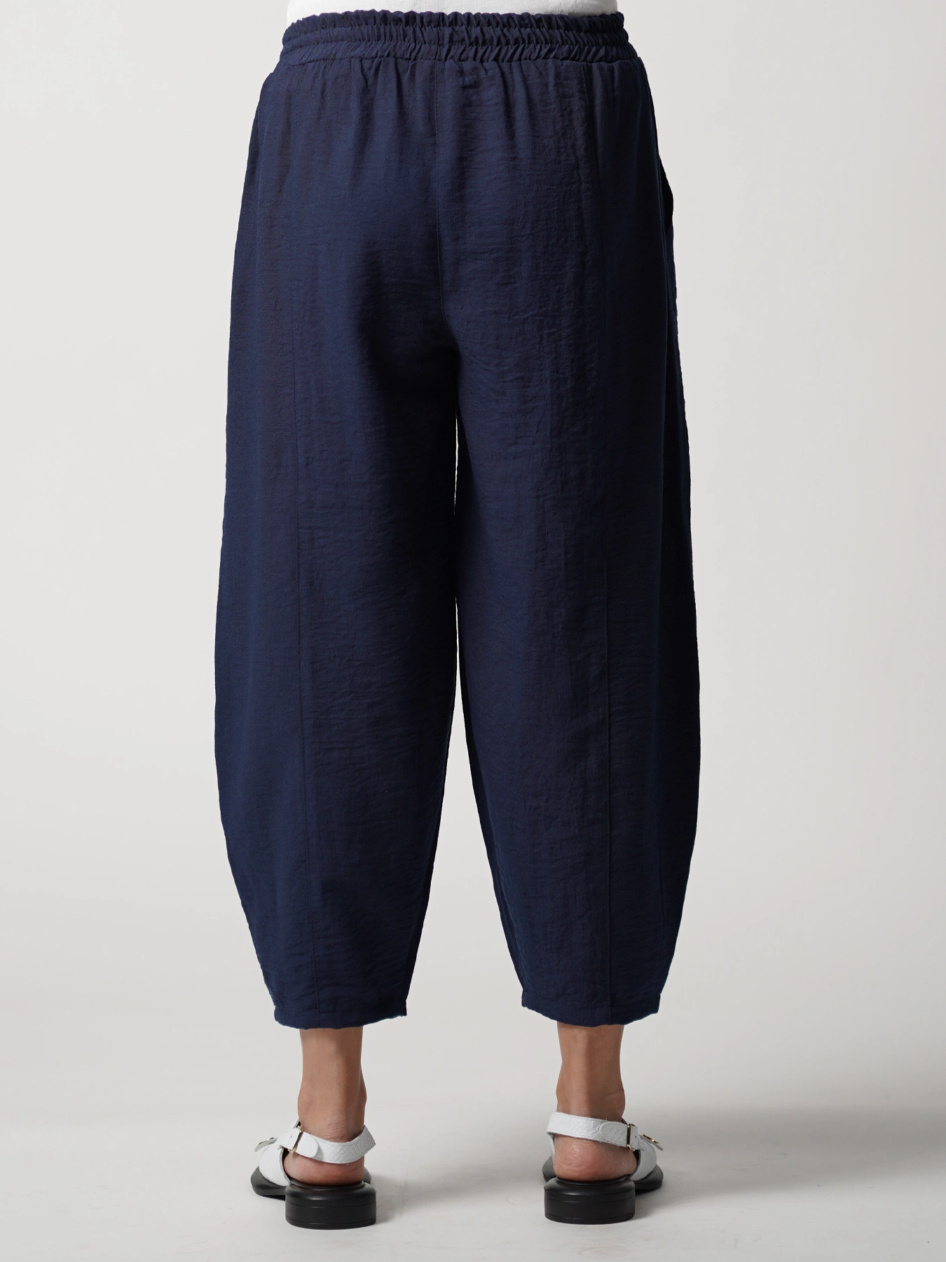 شلوار سرمه ای زنانه لینن مدل جافی