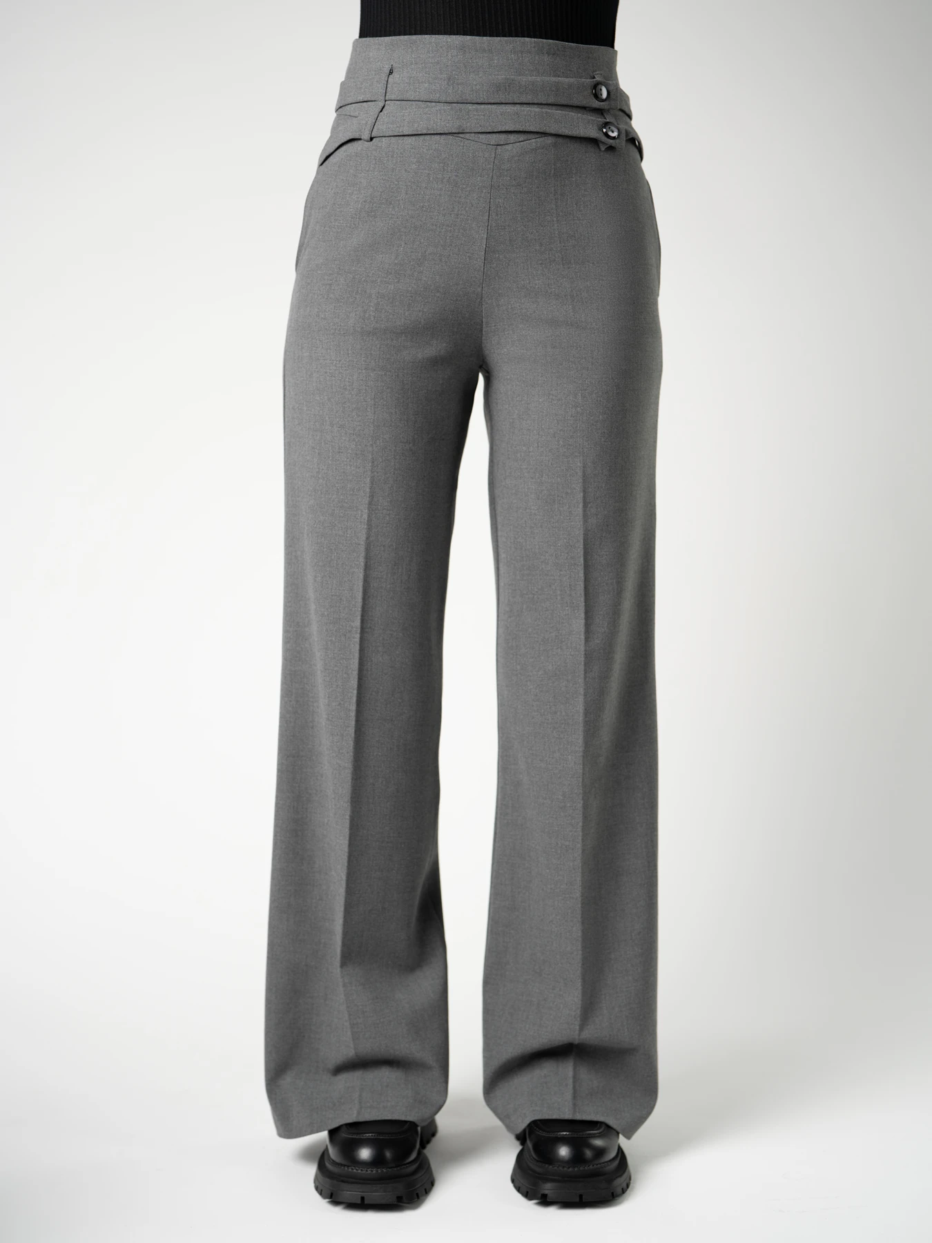 شلوار زنانه طوسی تیره مدل بگ 98